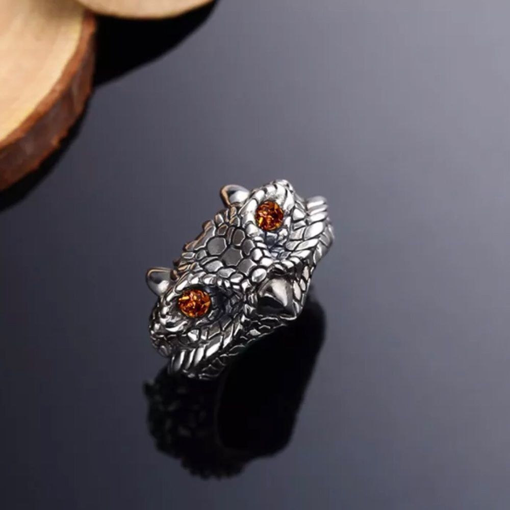 Beautiful Owl Statement Ring with Gems